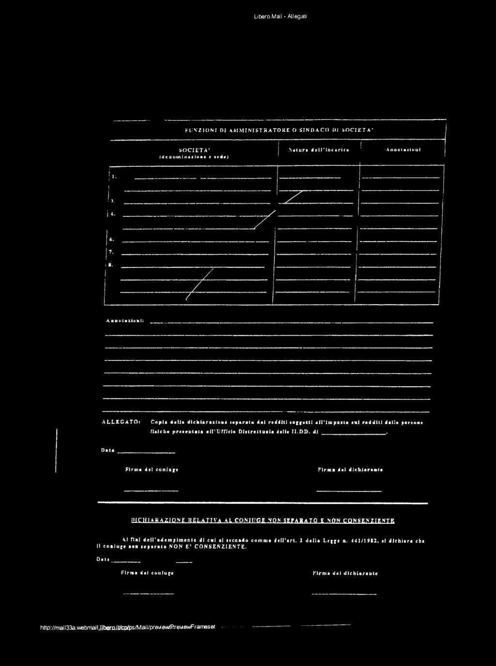 her*»te»l K.t*aAZ]PNE HEI.ATTVA A COMUCE NON SEPARATO E NON CONSENZIENTE VI ftt dell'ad empmento d ev tl jeeoodo corna* ddl'arl. 2 dell» Ltjje a.