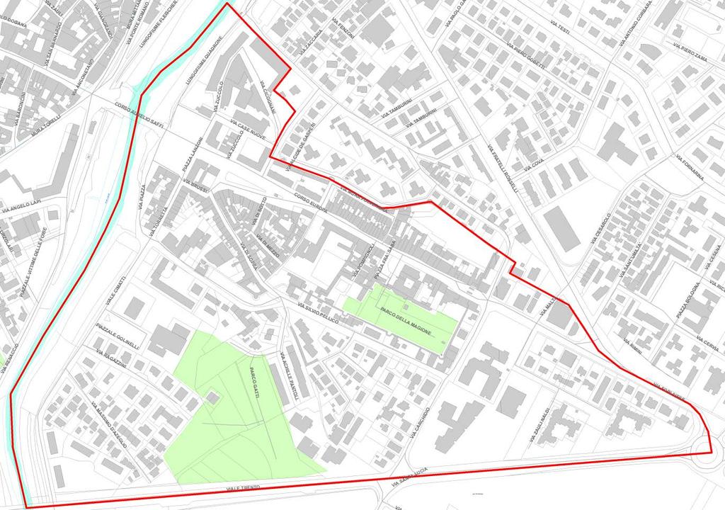 La zona di intervento Borgo Durbecco L area