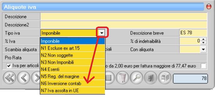 CHIEDERE AL PROPRIO COMMERCIALISTA LA NATURA ESATTA DA INDICARE NELLE ALIQUOTE IVA DA VOI USATE PER LE FATTURE DI VENDITA E ACQUISTO ESTERE! QUELLI CHE INDICHIAMO NOI SONO SOLO DEGLI ESEMPI!