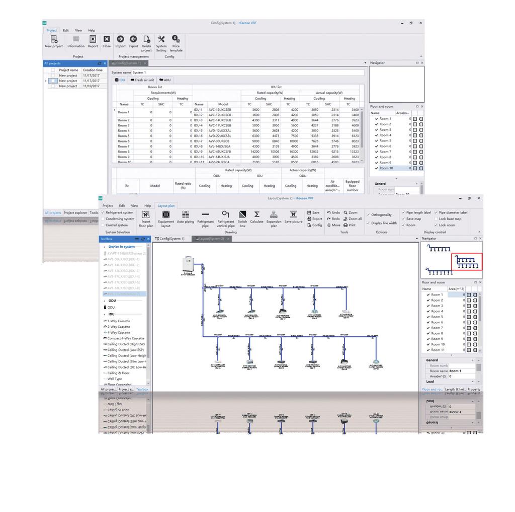 OPTIONAL Software di progettazione Il software di progettazione Hisense è un programma su base Windows che