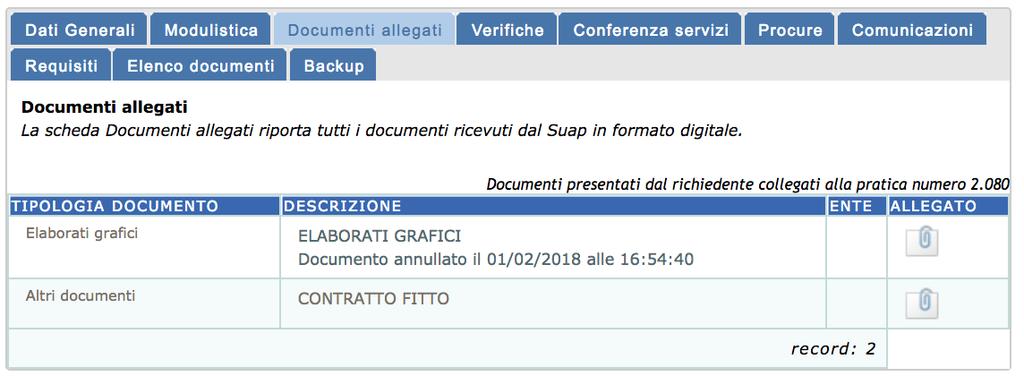 Figura 3 I documenti inseriti prima del 16 luglio 2018 non possiedono l associazione dell ente La lista dei documenti è ordinata per Ente ovvero, per primi, quelli etichettati