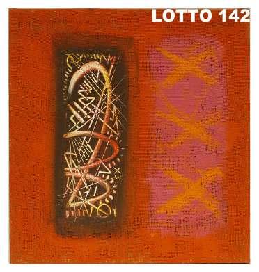 LOTTO 142 MAURO MODIN (1963) BASE D'ASTA 150,00 / STIMA 800,00 DIPINTO TECNICA MISTA SU TELA DI