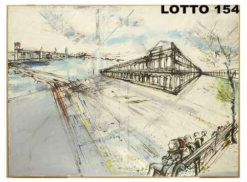 100 X 120 FIRMATO E DATATO 1991 LOTTO 154 FRANCESCO SCIANNA (1942) BASE