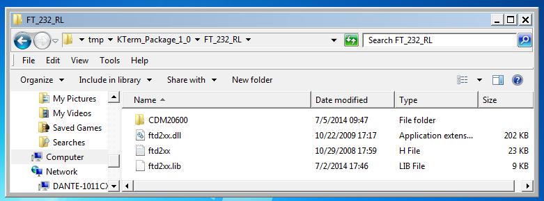 ed I loro archivi di supporto...) all'interno dell'ambiente Windows ospite. Term_USB.