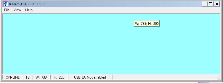 20.2 Uso di Term_USB.exe Un suggerimento è quello di creare un collegamento ed iconizzare il programma sul Desktop.