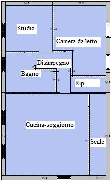 sistema edilizio Homleg Capitolo 3 Figura 3. 3 Pianta piano primo, Unità 2 3.2.2.1 Risultati Unità 1, piano terra.