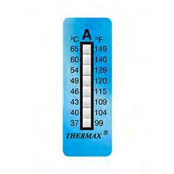 Etichette Etichetta indicatrice di temperatura, Mod. THERMAX 8 Conf. da 10 pezzi; Etichette indicatrici di temperatura; Irerversibili; Nr.