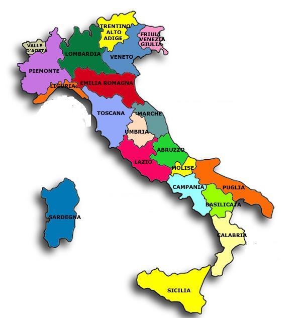 Venezia Giulia Emilia Romagna Liguria Marche Umbria Molise Forze Armate Toscana: ha