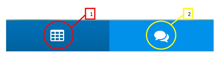 tratte associate a un dato servizio (1); a destra il pulsante per visualizzare i messaggi inviati dall amministratore del sistema (2).