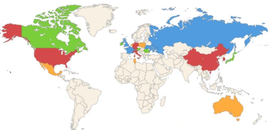 Paesi e città o regioni europee di provenienza dei visitatori Dopo l Italia (circa 24000 visualizzazioni rispetto alle 26000 di Novembre 2015), la