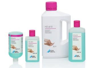 Pelle e mani Disinfezione e pulizia Disinfezione delle mani HD 410* Disinfezione delle mani Preparato a base alcolica per la disinfezione igienica e