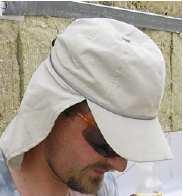 Rischio UV outdoor Indumenti protettivi Cappello a tesa larga e circolare (di almeno 8 cm)