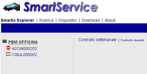 SmartService offre la possibilità di accedere tramite pagine WEB, dal proprio ufficio, a tutti i dati residenti sul server in forma di ciclo di lavoro, di grafico e di impiego giornaliero.