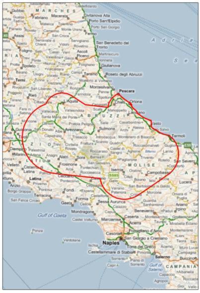 La porzione di rete AT tra Abruzzo e Molise è caratterizzata dalla presenza di numerose iniziative E.