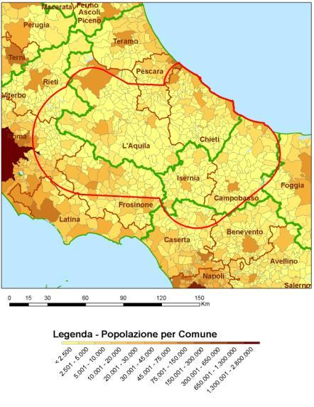 Demografia Nella tabella che segue sono riportati i valori ISTAT aggiornati al 2008, relativi alla popolazione e densità della regione Molise.