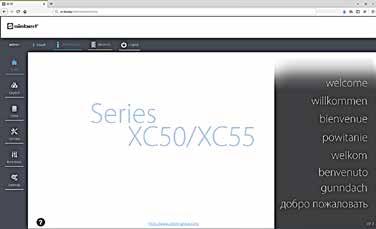 Serie XC50/XC55 Caratteristiche intelligenti Caratteristiche intelligenti Webserver integrato Una caratteristica innovativa delle serie XC50/XC55 è il Webserver integrato.