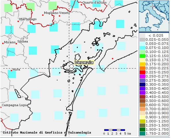 3. INQUADRAMENTO SISMICO DELL AREA Secondo la classificazione sismica dei comuni italiani riportata nel P.C.M. 3519 del 28 aprile 2006, il Comune di Venezia ricade in zona n 4 con valori di accelerazione orizzontale inferiori a 0.