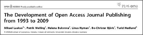 Titolo Continuità Open access Fascicolo Contenuti Commenti Sharing Bethesda Statement on Open Access Publishing June 20, 2003 Free and unrestricted access online Users are licensed to download,