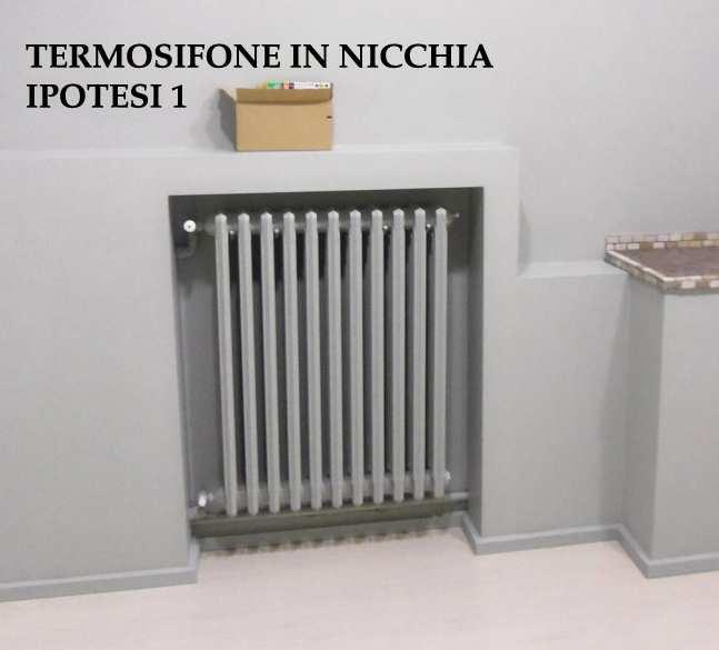 7 TERMOSIFONE IN NICCHIA (ipotesi 1) O SEMINICCHIA (ipotesi 2).