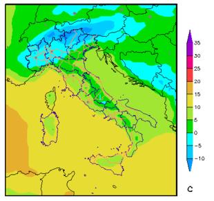 Soleggiato ma più freddo al Nord.