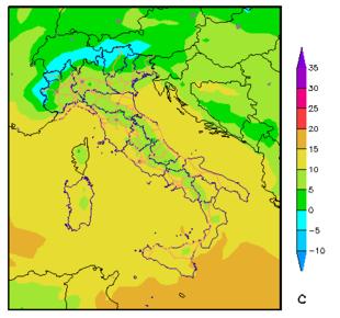 vento UmiditÃ relativa Situazione: Giovedì, cielo coperto su Toscana, Umbria, Lazio, Liguria, coste del
