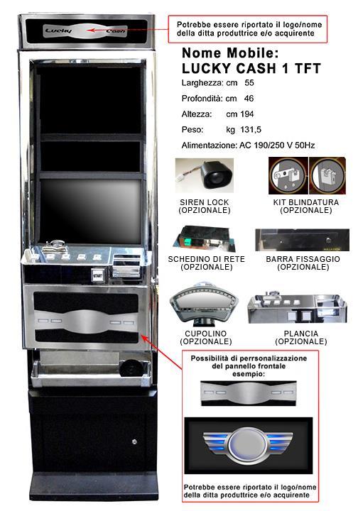 LUCKY CASH 1TFT (produttore SAN MARINO GAMES) N.B.