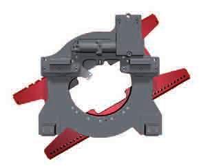 I rotatori possono essere dotati di piastra porta forche per il montaggio di forche oppure di pinze, bracci o di altre attrezzature.