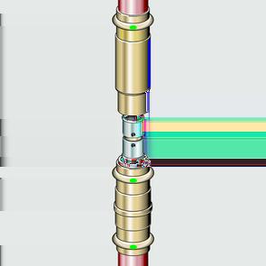 Utilizzo Posizionare il manicotto di riparazione sul tubo Smartloop.