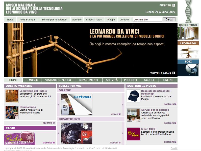 Museo Nazionale della Scienza e della Tecnologia http://www.museoscienza.