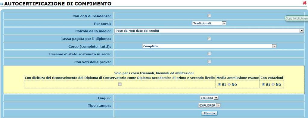 Controllo Crediti Come potete vedere nella videata sovrastante abbiamo 2 differenti opzioni riguardanti il controllo dei crediti.