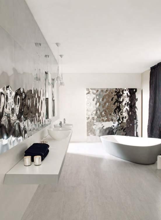 WALL TILES WALL PARETE: Sea Silver 33.