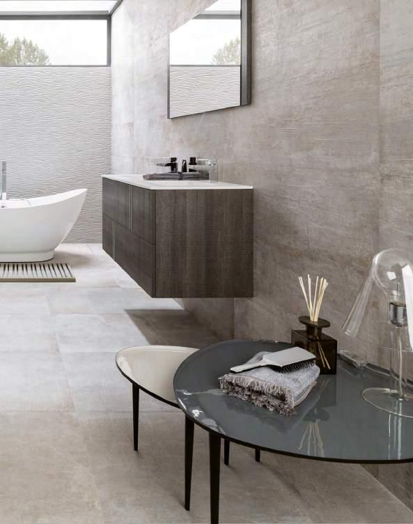 FLOOR TILES WALL PARETE: Newport Gray 33.