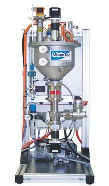 Le pompe dosatrici montate direttamente sopra all unità di miscelazione consentono l esecuzione di procedure di dosaggio a gocce, senza fine e volumetrico ad alta precisione, oltre che la variazione