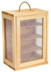 Pine wood cheese safe 2 shelves Moscarola in