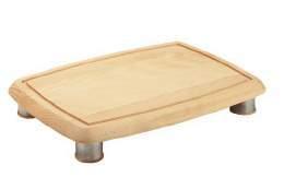 Beech wood rectangular cutting board with footsies Tagliere in