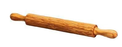 Olive wood rolling pin with fixed