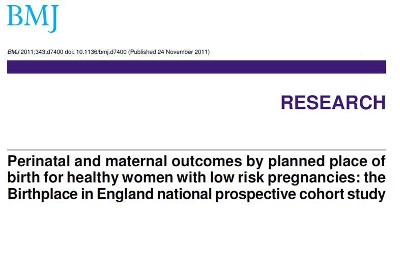 The results support a policy of offering healthy women with low risk pregnancies a choice of birth
