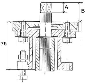 9 1 Maner patrat pentru cheie speciala (30 x 30 mm): DN 32-50 65 80-100 125-150 200 A 20 20 20