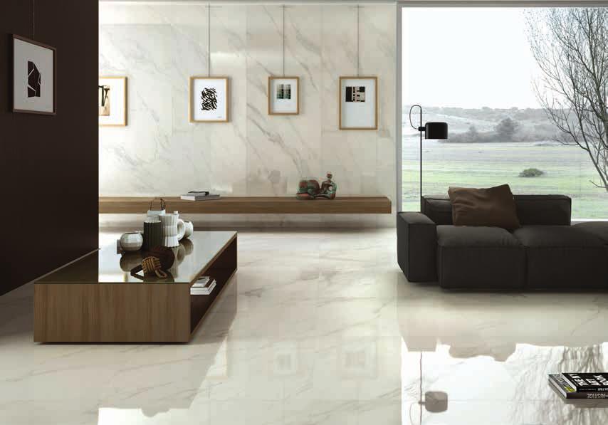 Dimensione cm100x100, spessore mm 5,5 71,00 59,00 /mq +iva GRES BASSO SPESSORE EFFETTO MARMO CALACATTA