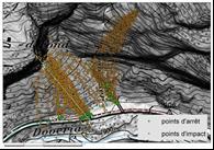 Raster - Cartografie realizzate in funzione di energia cinetica media e massima, altezze massime di volo, distribuzione dei punti di arresto, indice di