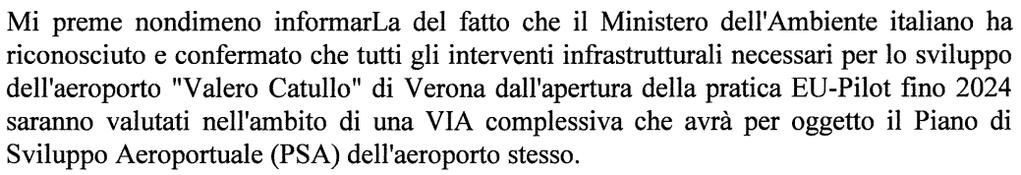 Visto queste lettere, la Commissione Europea Am