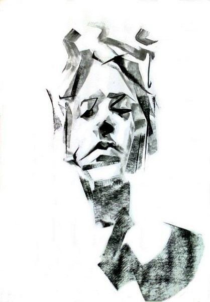 2 Portrait series - carboncini su carta - 30 x 40-2010 Cristina Ciullo: Cosa ti spinge a fare arte?