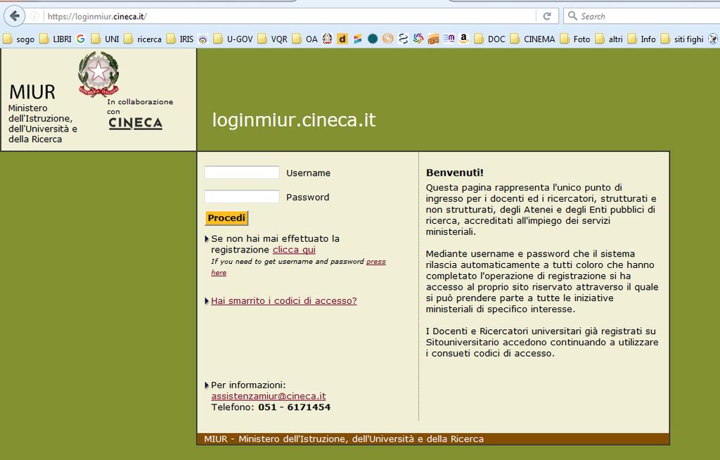 1. Creare un profilo su loginmiur Per creare un profilo su loginmiur registrarsi su https://loginmiur.cineca.