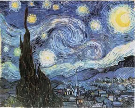 Notte Stellata, di Vincent Van Gogh (1889) Fig.
