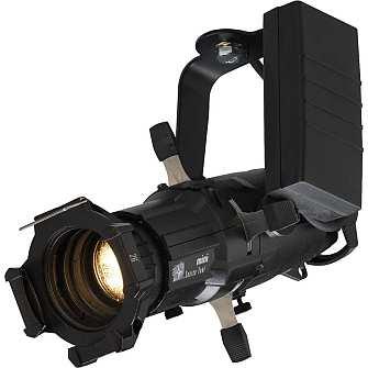 PROIETTORI PC-FRESNEL LED SPOTLIGHT FRESNEL LED C100W 5500 K DMX Proiettore con 1 Led da 100W. Apertura fascio luminoso Zoom 12-75. Alimentazione 100-240Vac. Assorbimento 100W.