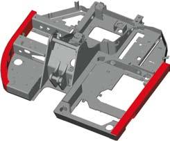 Torretta rinforzata Il nuovo escavatore ZAXIS ora presenta un telaio con sezione a D, che era stato tanto richiesto dagli utenti dei modelli precedenti.