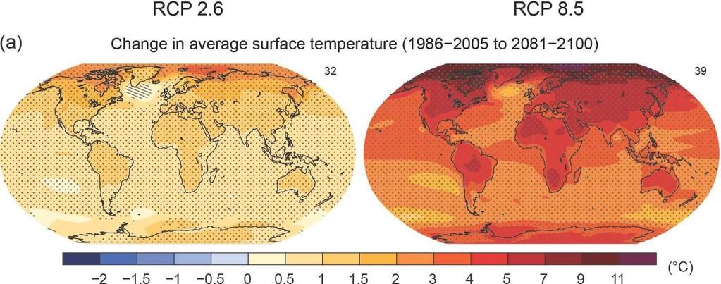 futuro: 2100, la temperatura superficiale