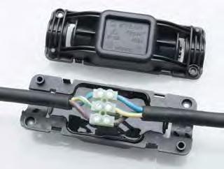 ESY ONNETION common terminal block or simple terminals provide the wire connection No gasket, glands and sheath have to be used ny box is supplied by cable clamp for a safe block against pull or push