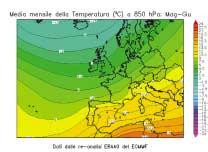 Infatti a Maggio e a Giugno si è osservato un caldo anomalo per il periodo, su tutto il bacino del Mediterraneo e sui paesi europei limitrofi (figura 9).