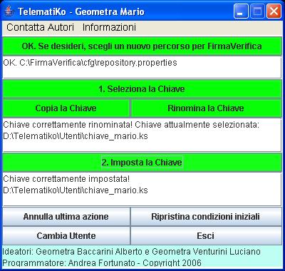 Ora diamo conferma delle impostazioni appena effettuate e clicchiamo su imposta